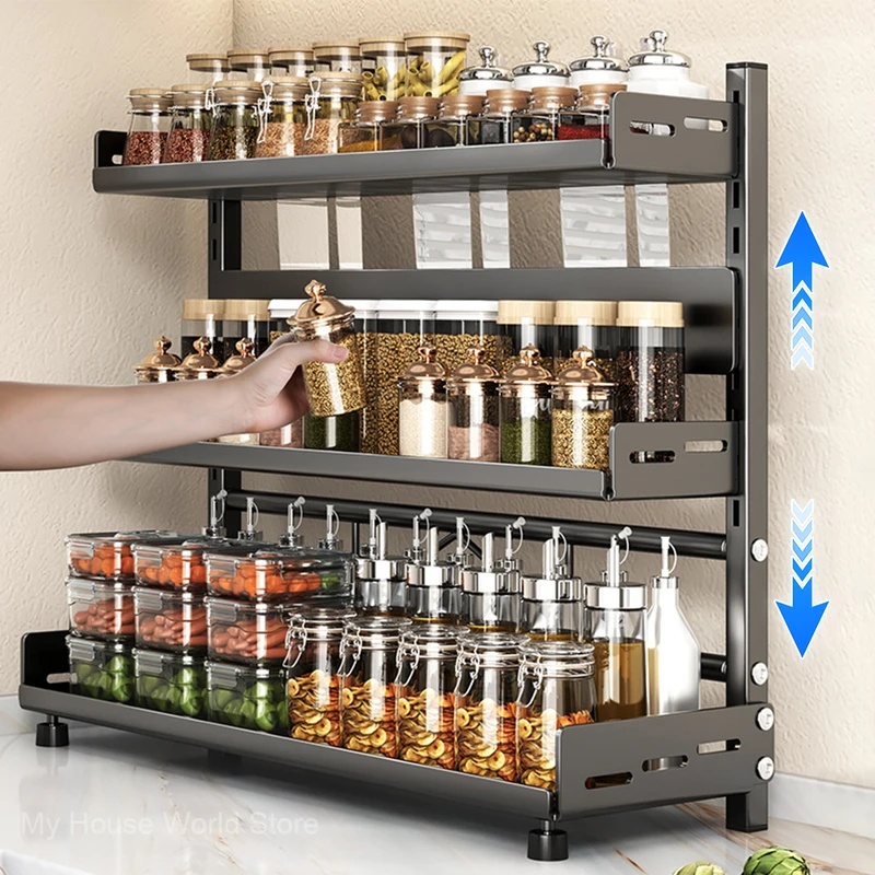 3 Tier Spice Storage Rack for  - đánh giá và giá Kitchen Appliances Cabinet