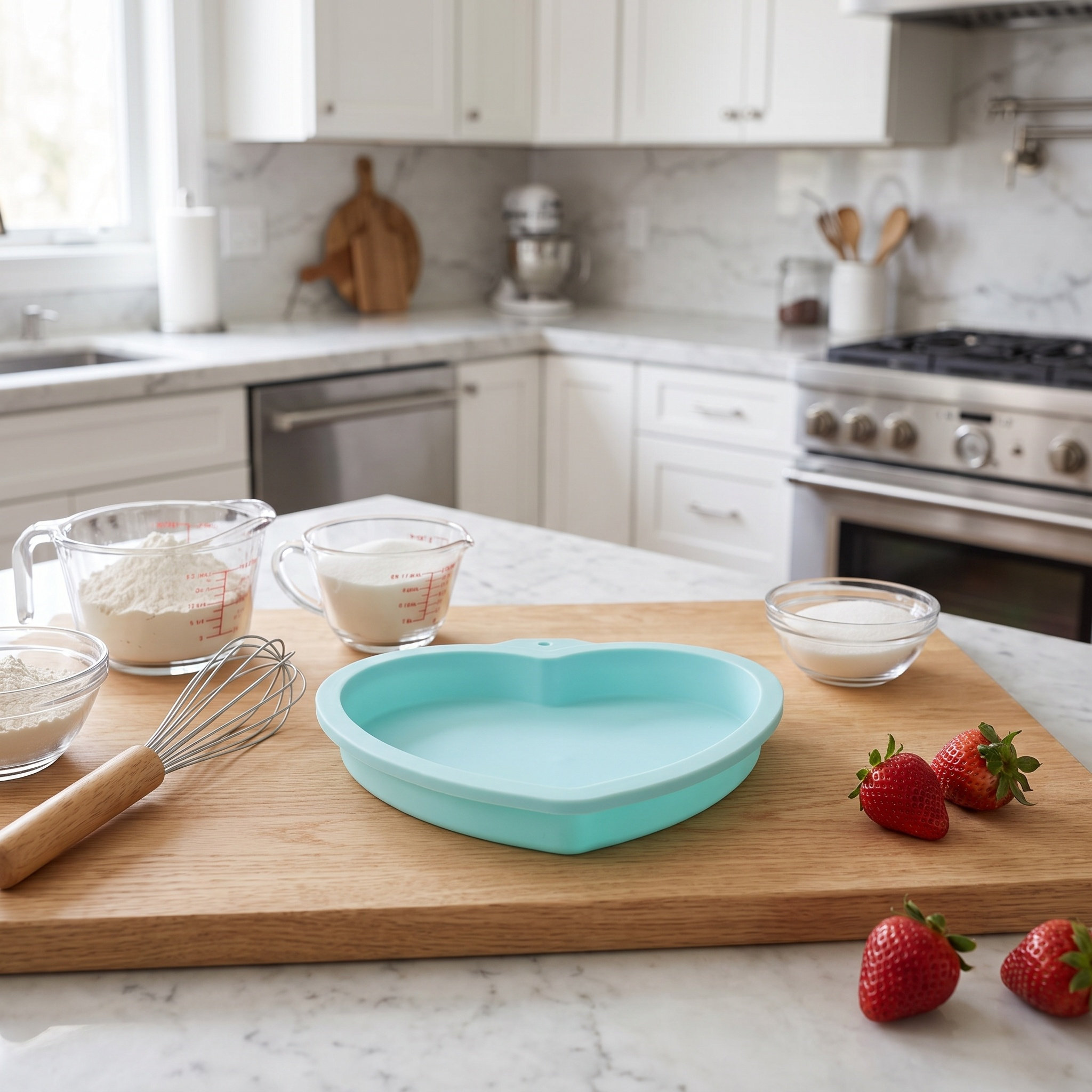 4Pcs Heart Shape Silicone Cake - đánh giá và giá Microwave Oven